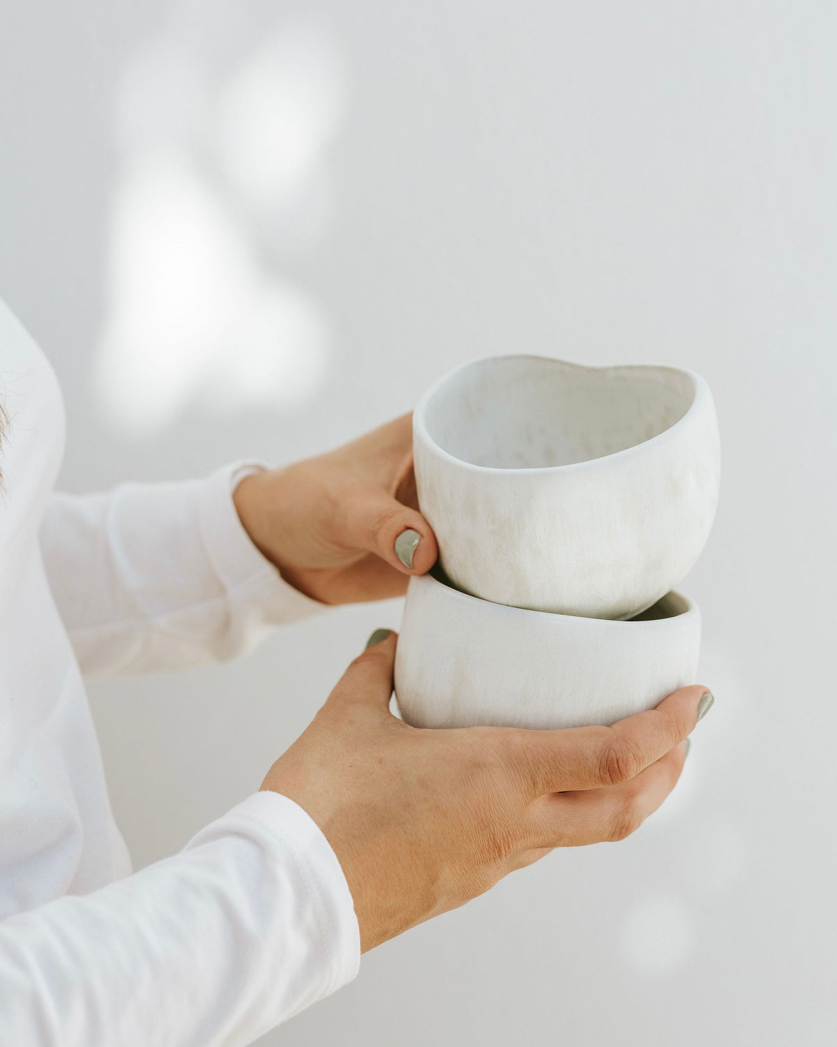 Amora Becher Mattweiß Creme