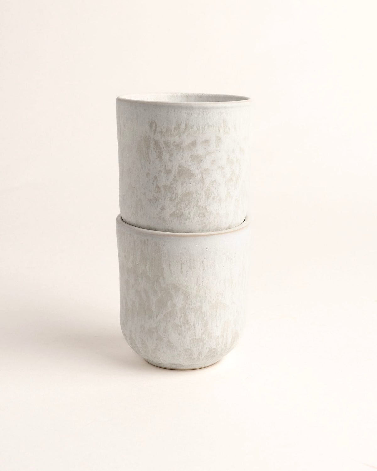 Noa Becher klein Mattweiß Creme