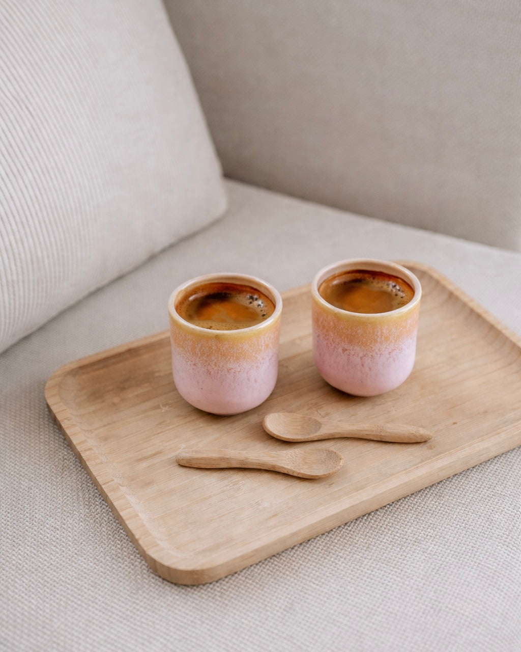 Noa Espressobecher Rosa Gelb