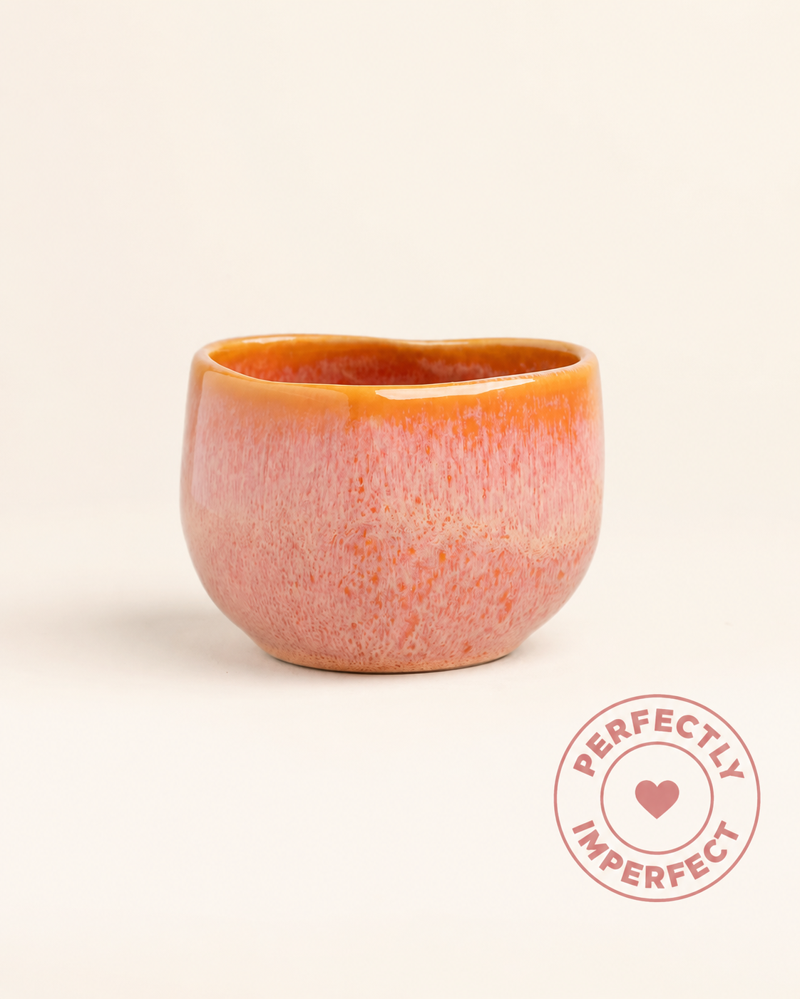 Amora Becher Coral Imperfections