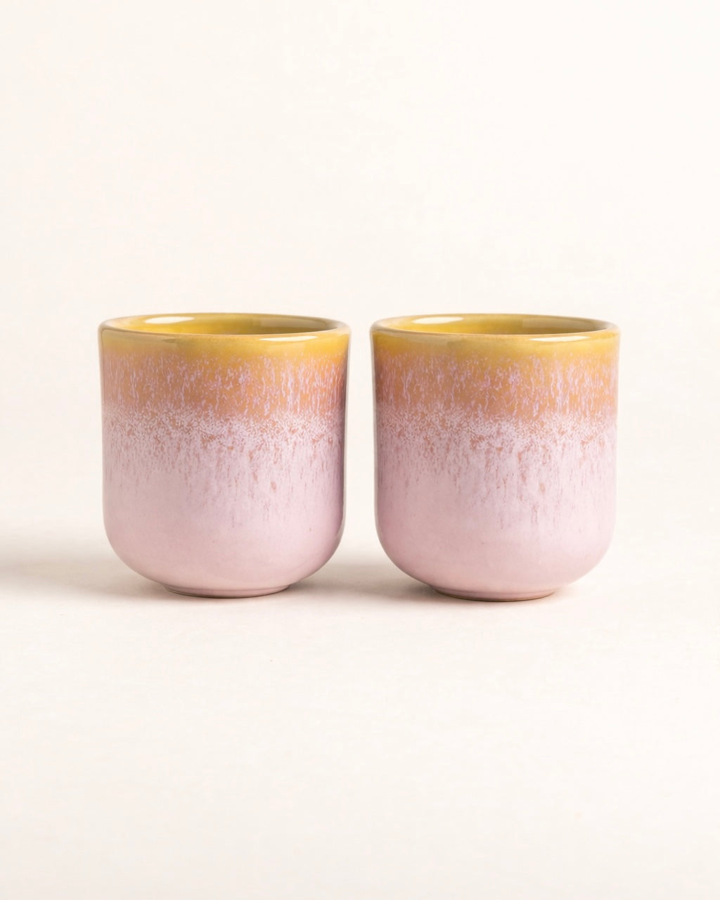 Noa Espressobecher Rosa Gelb