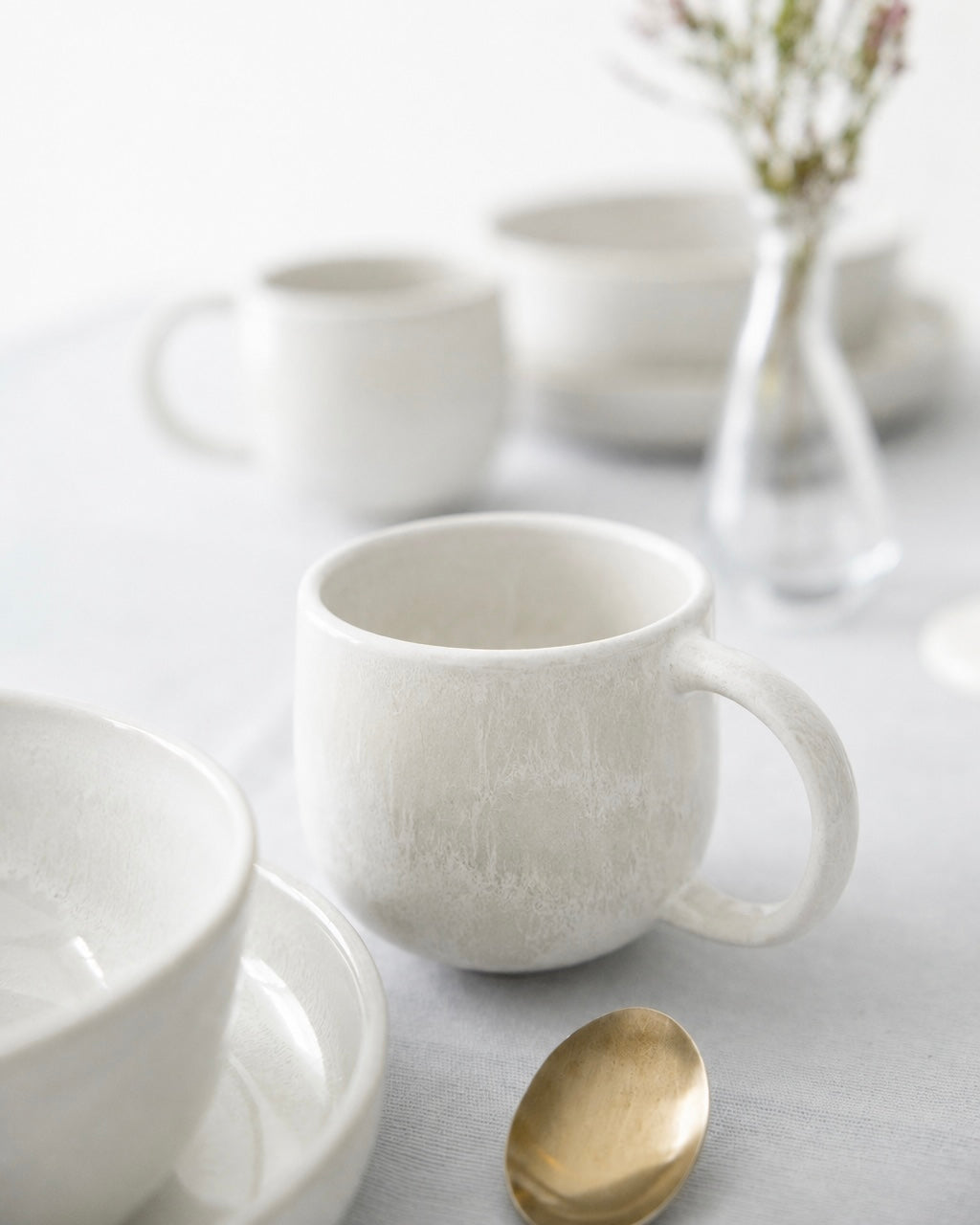 Doce Tasse Mattweiß Creme