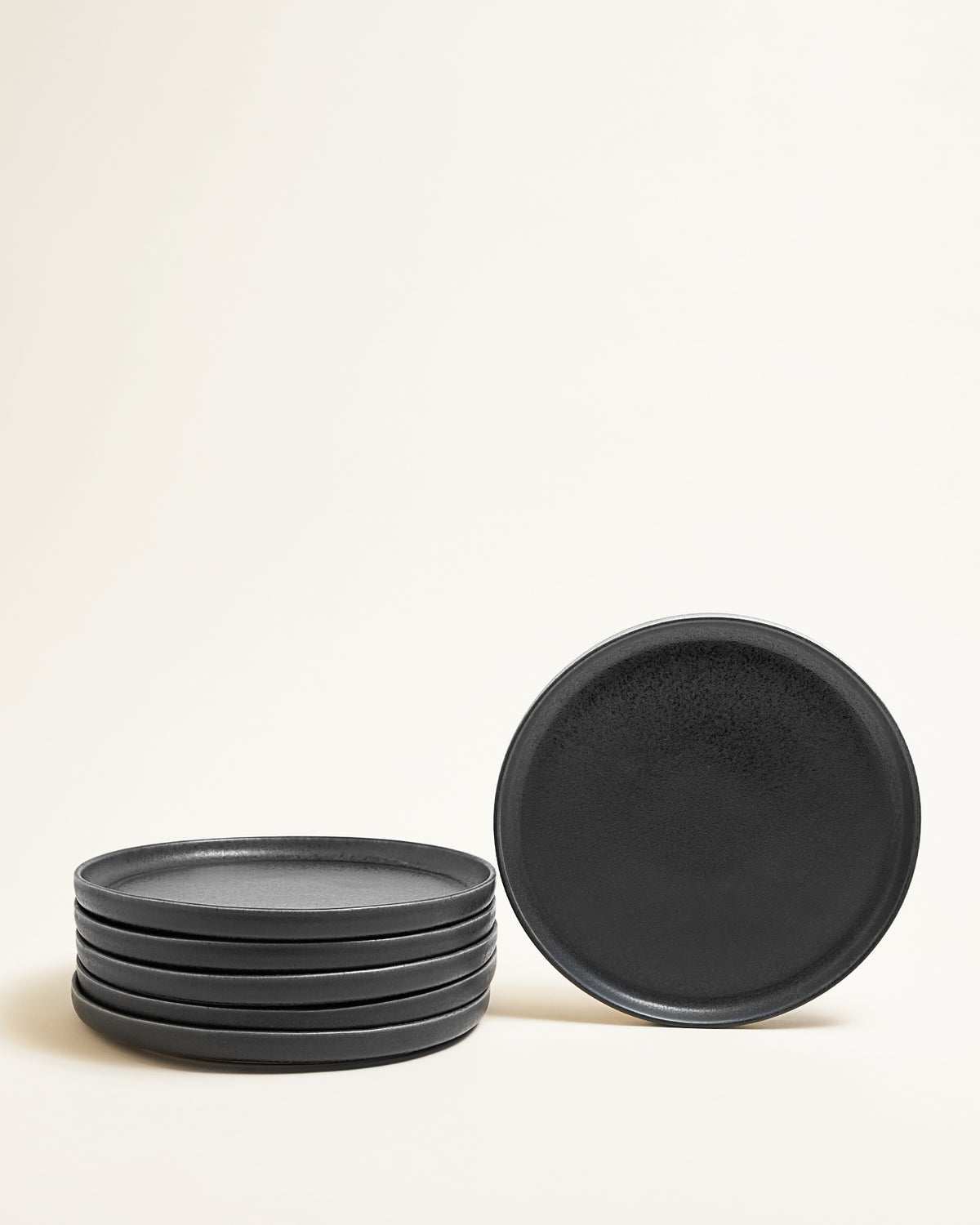 Faro plate small matte black-blue
