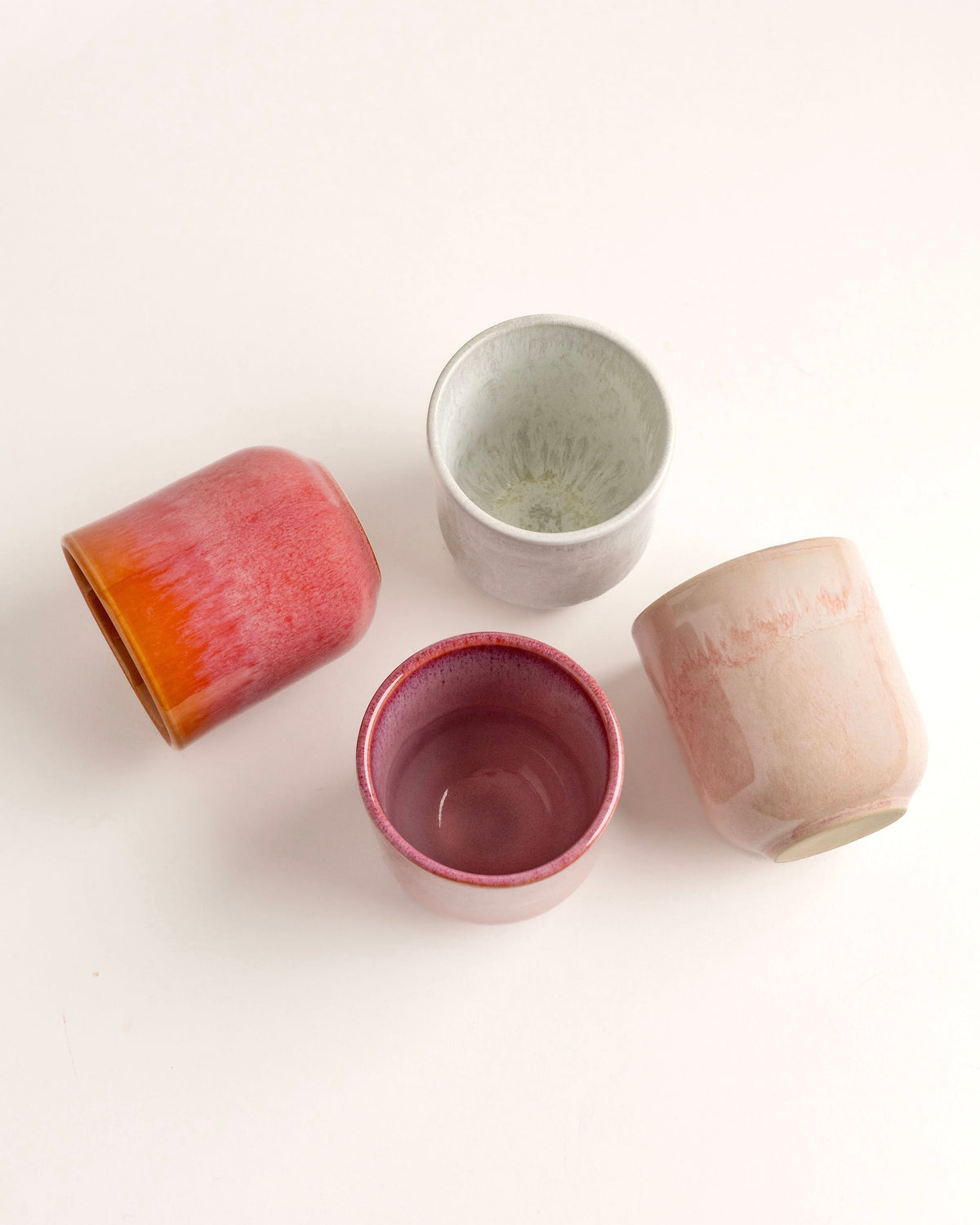 Noa Becher klein Mattweiß Creme