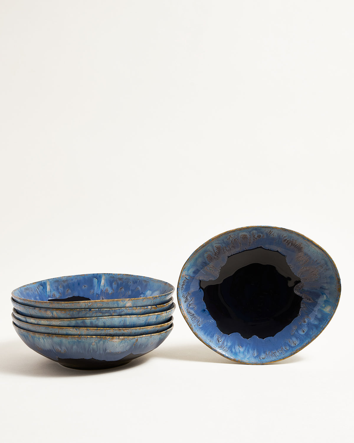 Lino Pasta Plate Deepseablue