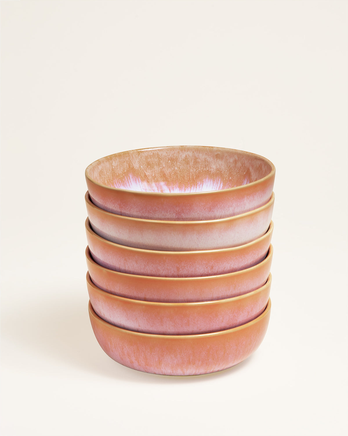 Évora pasta plate small coral pink