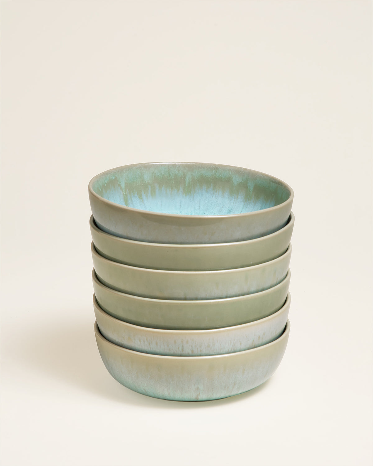 Évora pasta plate small mint green