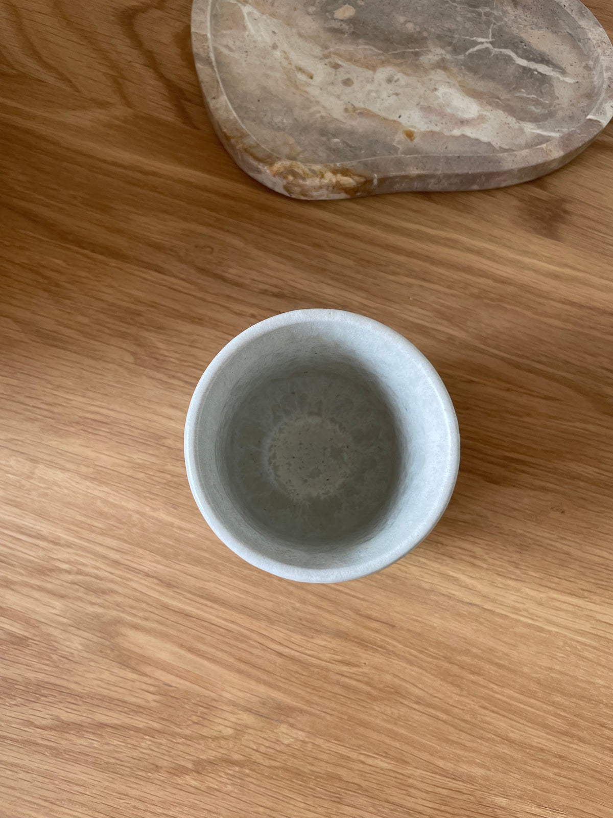 Noa Becher klein Mattweiß Creme