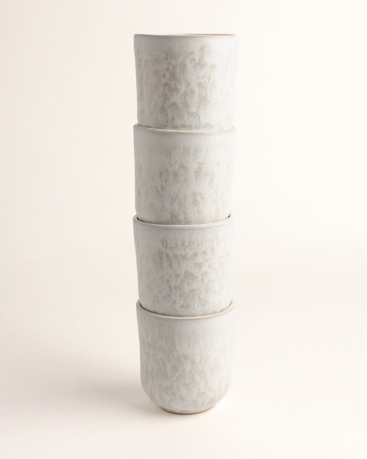 Noa Becher klein Mattweiß Creme