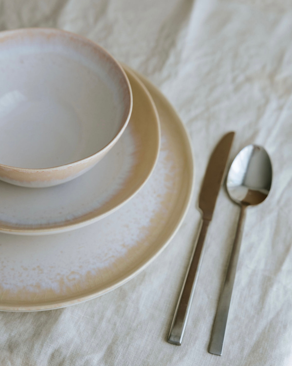 Aurora Geschirrset Apricot 24-teilig
